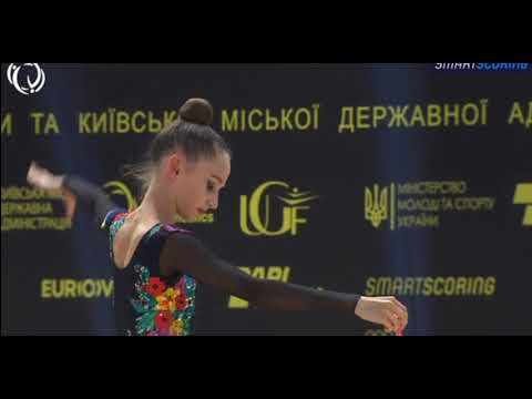 Karina Sydorak  (UKR) Junior Rope QF ERGCH Kyev2020 21.500