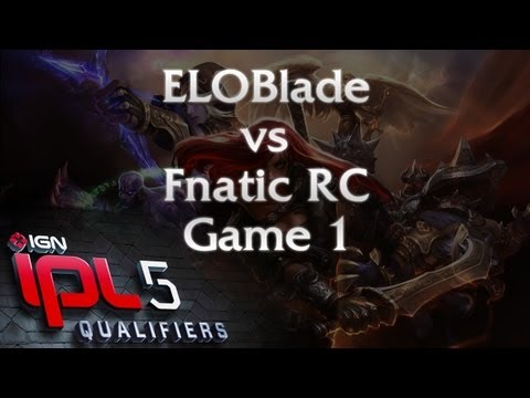 ELOBlade vs FnaticRC - Game 1 - IPL 5 EU Regionals 3 - League of Legends