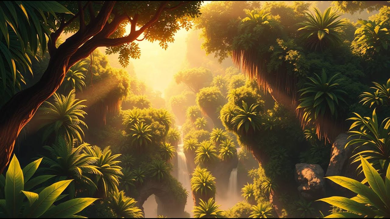 Rainforest Calm: Lo-Fi Ambient Synth Chill Pad