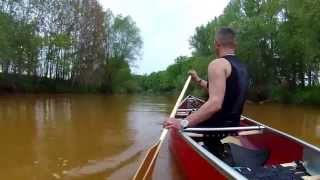 preview picture of video 'Kanu Canadier auf der Spree von Spremberg zum Stausee'