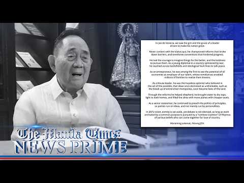 Recto pays tribute to ‘hopeless optimist’ JDV