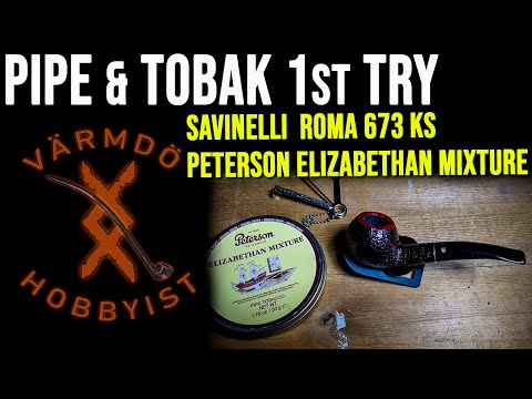 First try of Savinelli Roma 673 KS and Peterson Elizabethan Mixture.  New piper perspective.