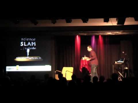 Thorsten Beuth beim 3. science SLAM karlsruhe