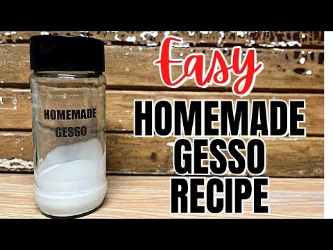 Diy Gesso Paint Recipe / Easy Homemade Recipe / Simple Ingredients