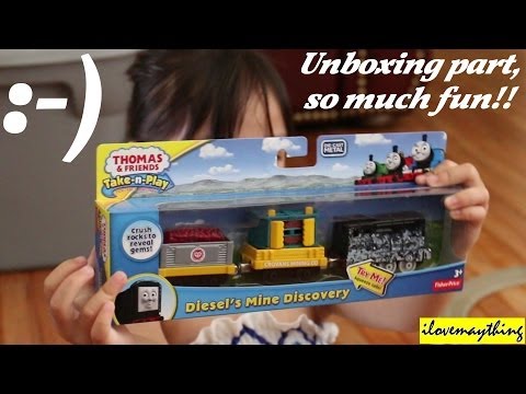 Thomas Take N Play: Unboxing Diesel's Mine Discovery Diecast Train