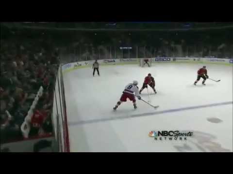 Ovechkin dekes through the legs and beats crawford.