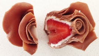 Chocolate Strawberry Roses HOW TO COOK THAT Ann Reardon
