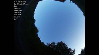 All sky camera capture from Teliucu Superior, Romania 2025-08-11