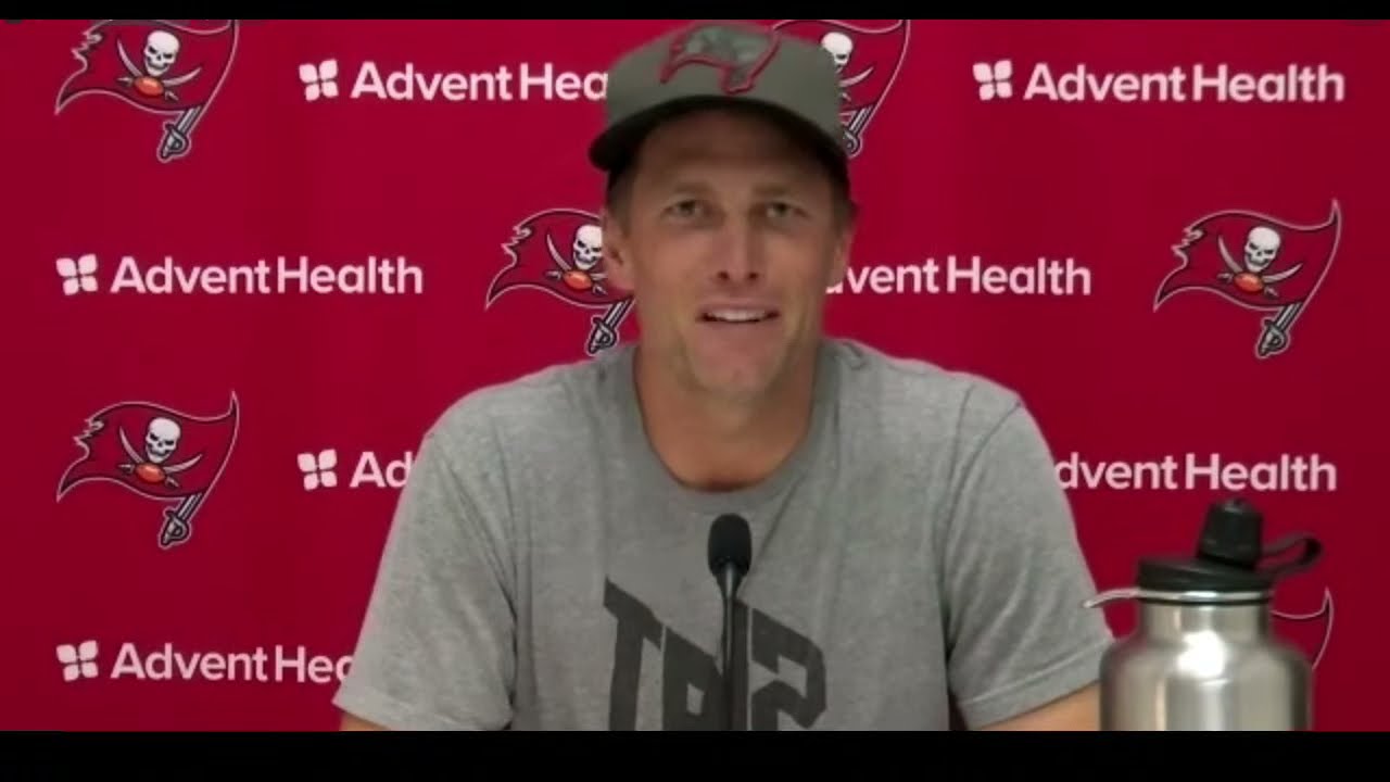 Brady being interviewed. Brady being interviewed.