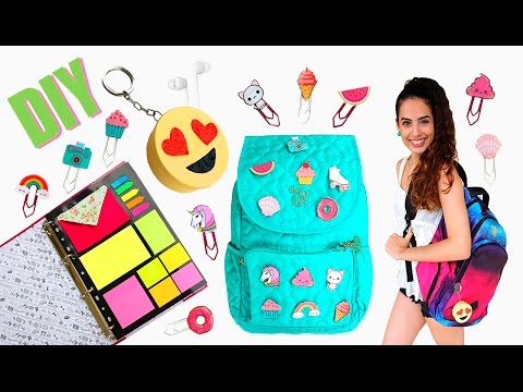 BACK TO SCHOOL: 5 DIYs for SCHOOL SUPPLIES | Paula Stephânia