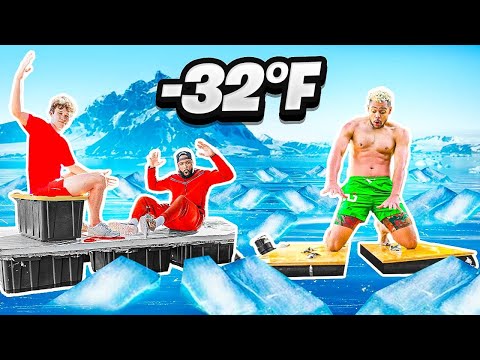 Last Boat to Sink in FREEZING Ice Pool Wins!