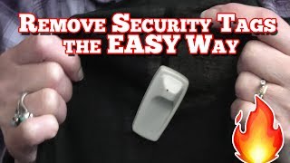 Remove Security Tags from Clothing - the Easy Way