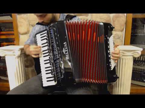BELTPREIV96BK -  Black Beltuna Prestige IV Piano Accordion LMMH 37 96 $8999