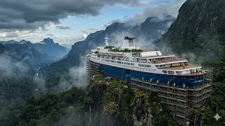 Stranded Cruise Ship on a Mountain Cliff! 🚢⛰️ | Ultimate Restoration Transformation