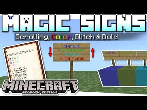 EPIC Minecraft Tutorial - Unbeatable Signs - Scrolling, Color, Glitch! 😱