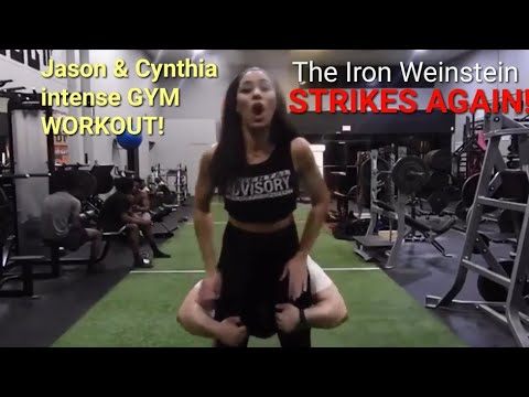 Jason Genova & his GIRLFRIEND Cynthia TRAIN at the House of Steel Gym! Couple's workout♥! (Reupload)