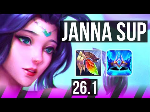 JANNA & Jinx vs NAMI & Ezreal (SUP) | EUW Master | 26.1