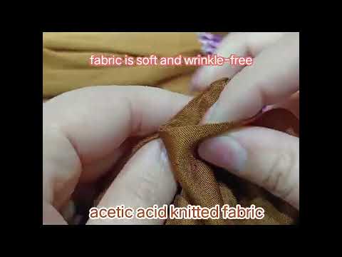 138 Acetate knitted dress fabric，78% acetate 22% polyester，Gram weight 185g width 145cm