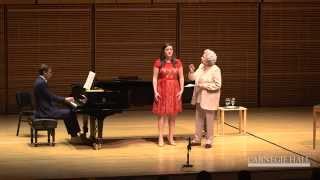 Carnegie Hall Vocal Master Class: Mahler's 