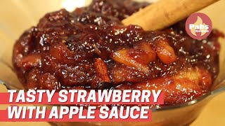 Caramelized Strawberry With Apple Sauce 🍓🍏