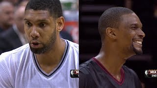 Tim Duncan - Spurs - San Antonio - Chris Bosh - Miami - Heat