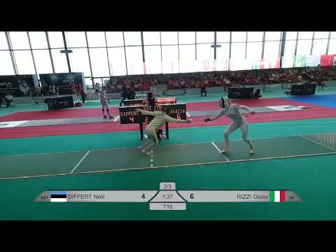 Euro Champs 2025 SWE - L16 - Nelli Differt EST v Giulia Rizzi ITA