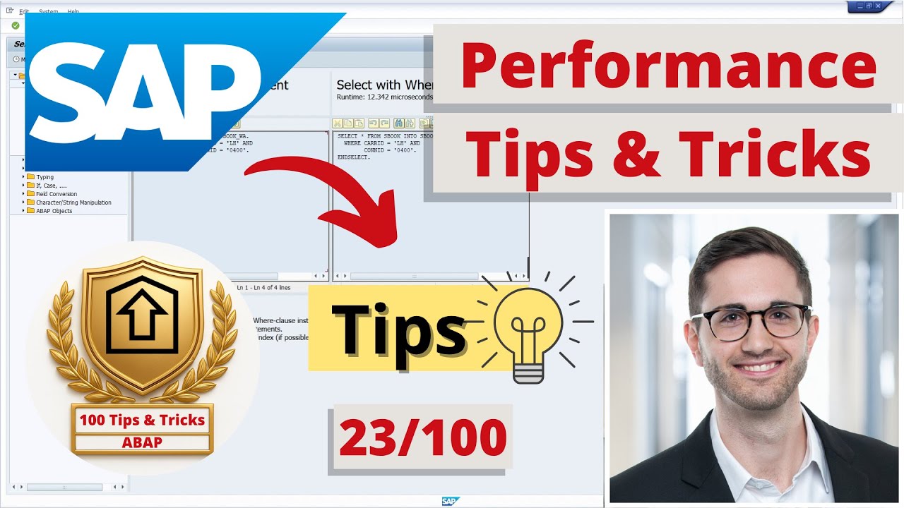 ABAP Performance Tips & Tricks | ABAP Tip #23