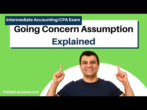 Going Concern Assumption l Intermediate Accounting l CPA Exam FAR