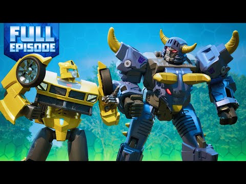 Transformers: CYBERWORLD | Bumblebee VS Megatron Target Showdown | E02 | FULL EPISODE