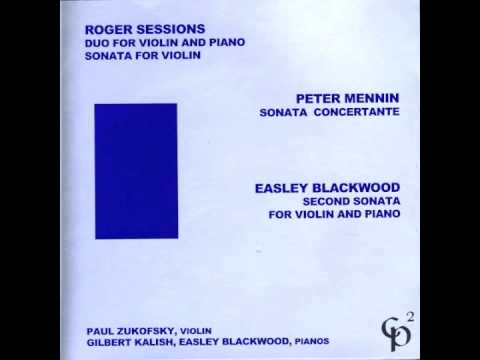 Roger Sessions - Duo for Violin and Piano - Andante