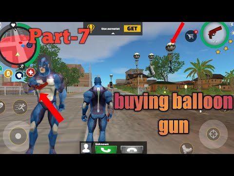 Buying Balloon Gun In Ropehero Game |Part-7 |Naxees Superhero Game