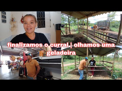 Olhamos uma geladeira pra comprar pra Maria | finalizamos o curral lá do sítio 