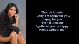 Happy Without Me by Toni Braxton (Lyric Video)