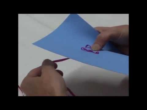 Creating a Ribbon Stitch and Twisted Ribbon Stitch with Silk Ribbon