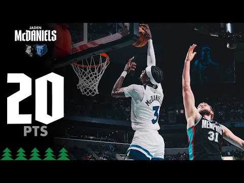 Jaden McDaniels Scores 20 Points Against Grizzlies | 01.31.26