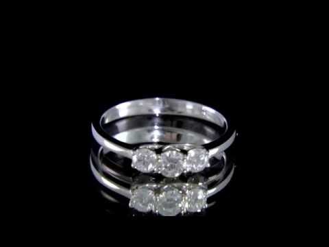 TR1026 Three Stone Engagement Ring