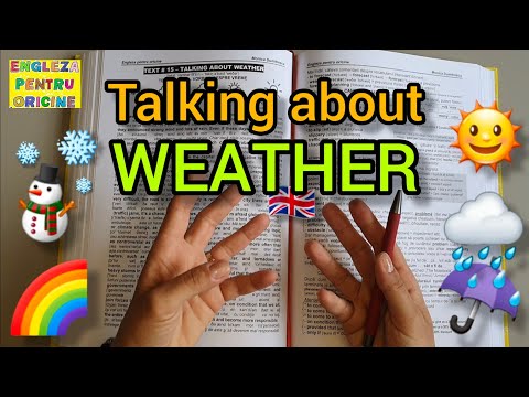 Lecţia # 302 – Text # 15: “Talking About Weather” 🌧🌞 din manualul care te scapă de meditaţii 📒 (EPO)