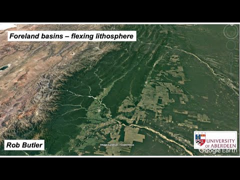 Foreland basins - flexing lithosphere