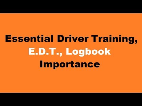 EDT Logbook Importance