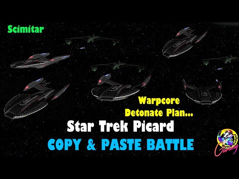Star Trek Inquiry Class FLEET Romulan Battle Exploding Warp Core - Star Trek Ship Battles