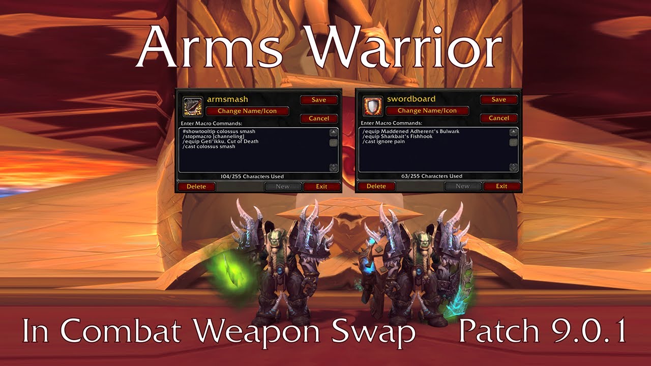 Arms warrior weapon swap macros Warrior World of Warcraft Forums