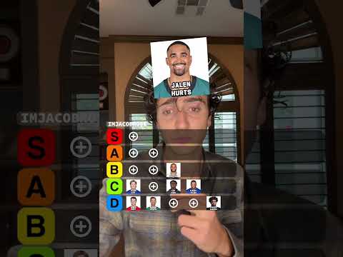 Blind ranking quarterbacks on their rushing touchdowns! 👀 #fypシ #nfl #tierlist #ranking