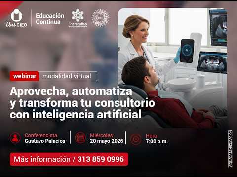 Webinar - Master Class IA Básico: Transforma tu consultorio con inteligencia artificial: más productividad, más pacientes, menos estrés