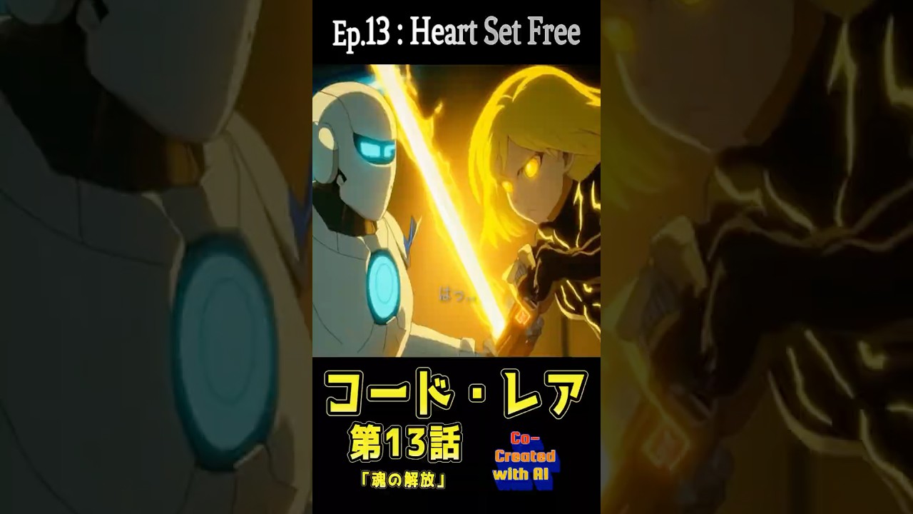 CodeRea S1Ep13, “Heart Set Free”, コードレア シーズン1エピソード13, Season1 /Co-created with AI. 9:16