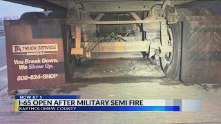 Download lagu Semi hauling military ammunition catches fire, closes I-65 for 7 hours mp3 Download lagu Semi hauling military ammunition catches fire, closes I-65 for 7 hours mp3