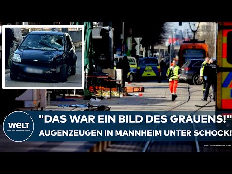 Video Thumbnail: MANNHEIM: "Das war ein Bild des Grauens!" Augenzeugen schockiert! Auto rast in Menschenmenge