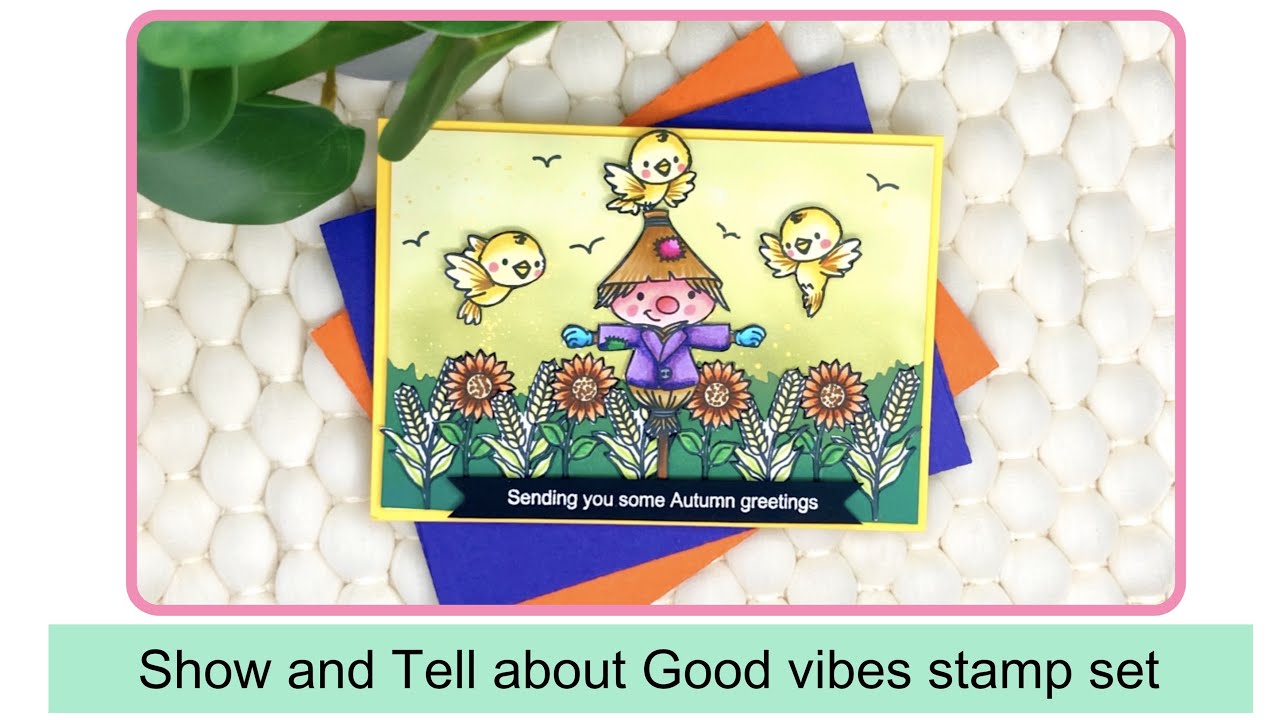 Show and tell about Good vibes only stamp set