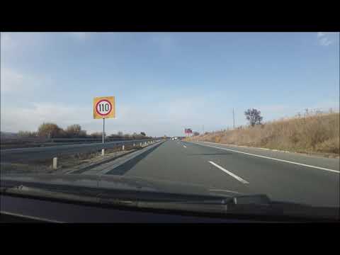 Driving by car from Staro Selo to Sofia - the capital of Bulgaria