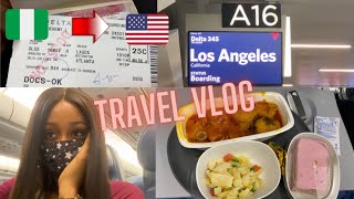 VLOG - Traveling ALONE from NIGERIA🇳🇬 to AMERICA🇺🇸 + my experience on DELTA Airlines + errands