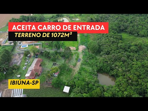 REF.1034-VENDO/PARCELO TERRENO DE 1072M² EM LOTEAMENTO FECHADO DE IBIÚNA-SP